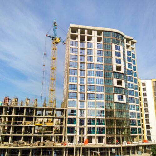 - Technology | Bear Atlantic Group High residential apartment building under construction. Real estate development